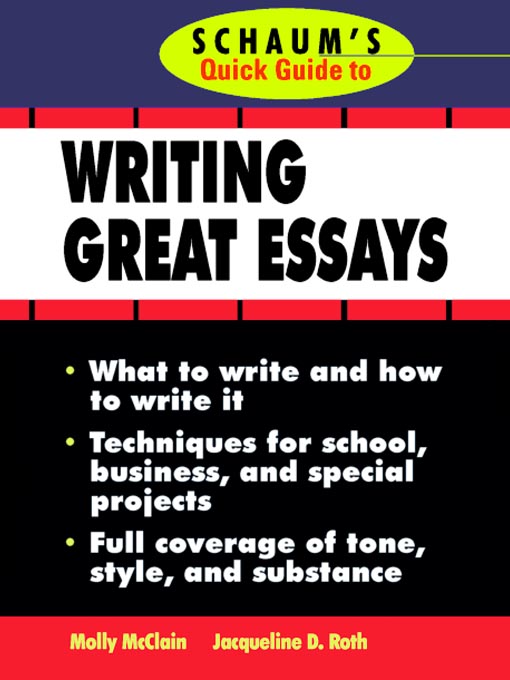 Title details for Schaum's Quick Guide to Essay Writing by Molly McClain - Available